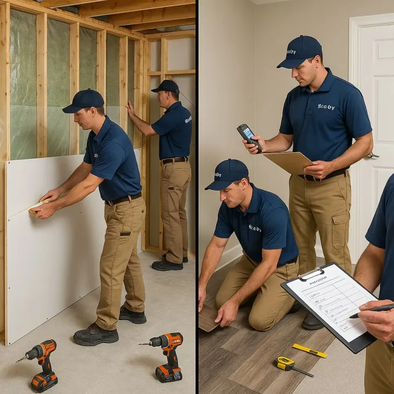 Repairs and Reconstruction process in Gueydan, LA